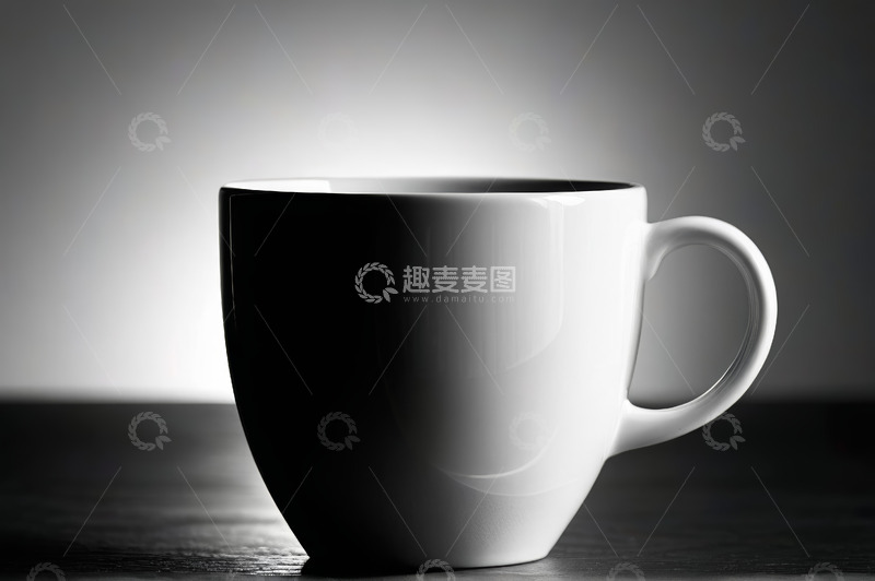 高清大图下载【趣麦麦图】白色马克杯特写