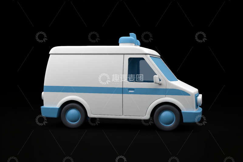 高清大图下载【趣麦麦图】蓝色心形心跳线图标素材