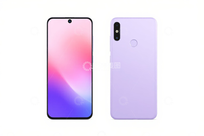 高清大图下载【趣麦麦图】紫色便携水瓶