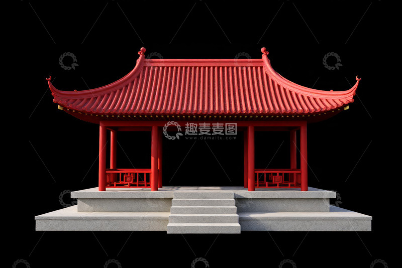 高清大图下载【趣麦麦图】蓝背景下的绿色树木