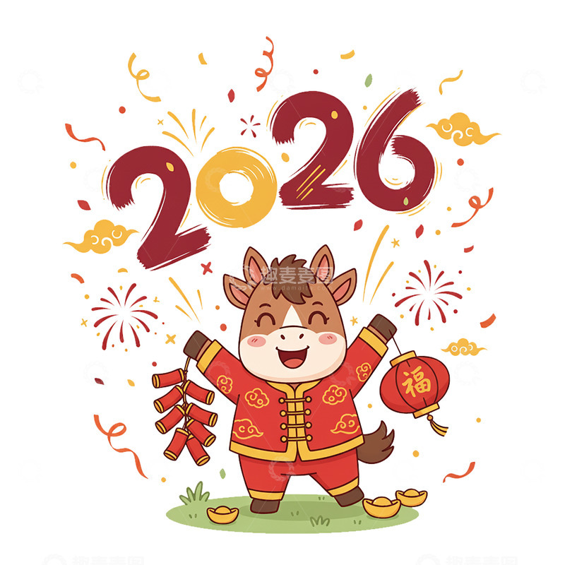 高清大图下载【趣麦麦图】2026新年艺术字21