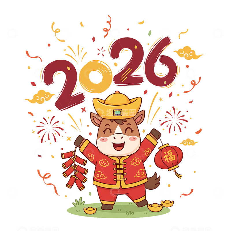 高清大图下载【趣麦麦图】2026新年艺术字19