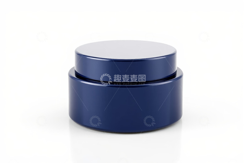 高清大图下载【趣麦麦图】蓝色玻璃香水瓶特写