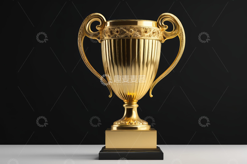 高清大图下载【趣麦麦图】金色奖杯特写