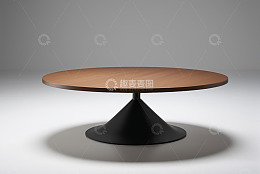 现代简约风格木质圆桌