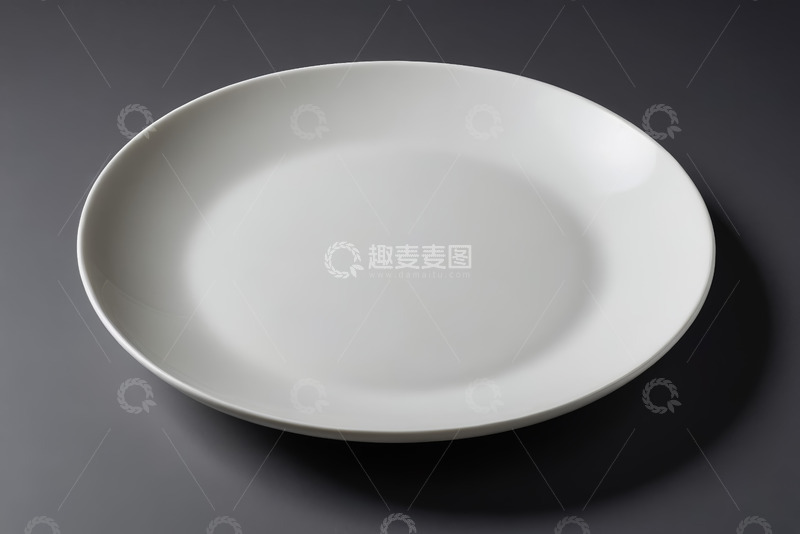 高清大图下载【趣麦麦图】白色空盘子特写