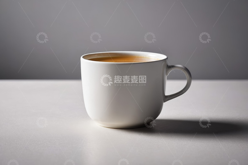 高清大图下载【趣麦麦图】白色杯子装着咖啡静物