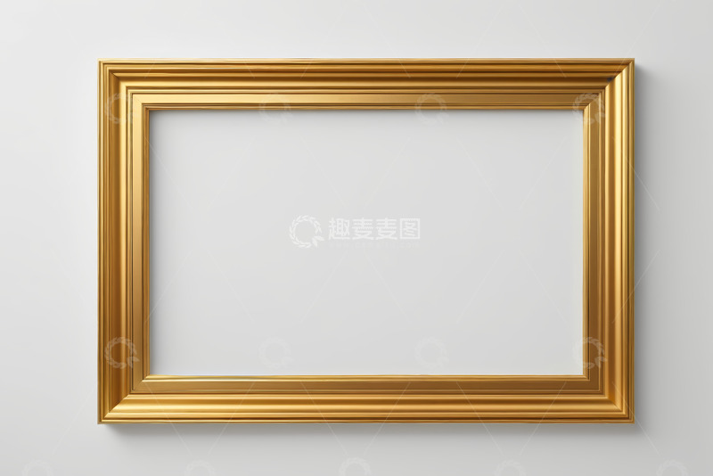 高清大图下载【趣麦麦图】金色艺术框架墙面装饰