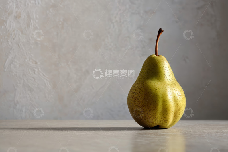 高清大图下载【趣麦麦图】单个梨子静物特写