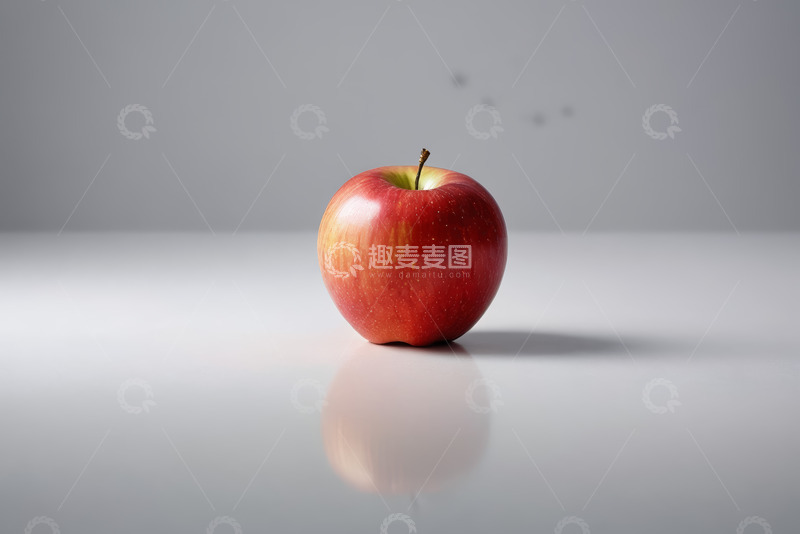高清大图下载【趣麦麦图】红色苹果静物特写