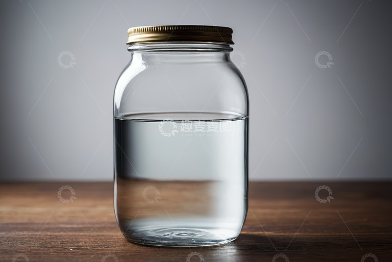 高清大图下载【趣麦麦图】玻璃罐内装透明液体静物