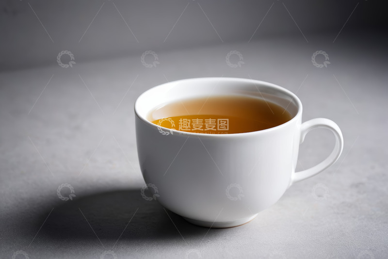 高清大图下载【趣麦麦图】白色茶杯装着黄色茶饮