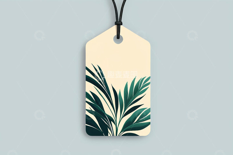 高清大图下载【趣麦麦图】植物图案吊牌设计图