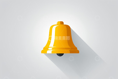 黄色铃铛图标素材