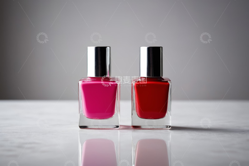 高清大图下载【趣麦麦图】两支指甲油静物特写