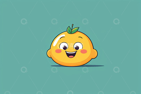 卡通橙子形象设计素材