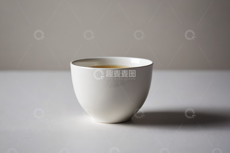 高清大图下载【趣麦麦图】白色茶杯静物特写