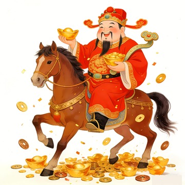 财神爷送祝福