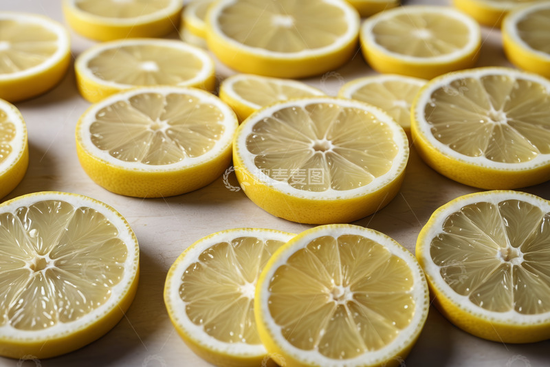 高清大图下载【趣麦麦图】切片柠檬特写