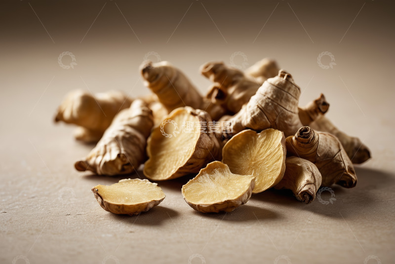 高清大图下载【趣麦麦图】新鲜生姜食材特写