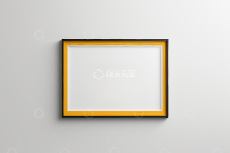 高清大图下载【趣麦麦图】墙上的空白装饰画框