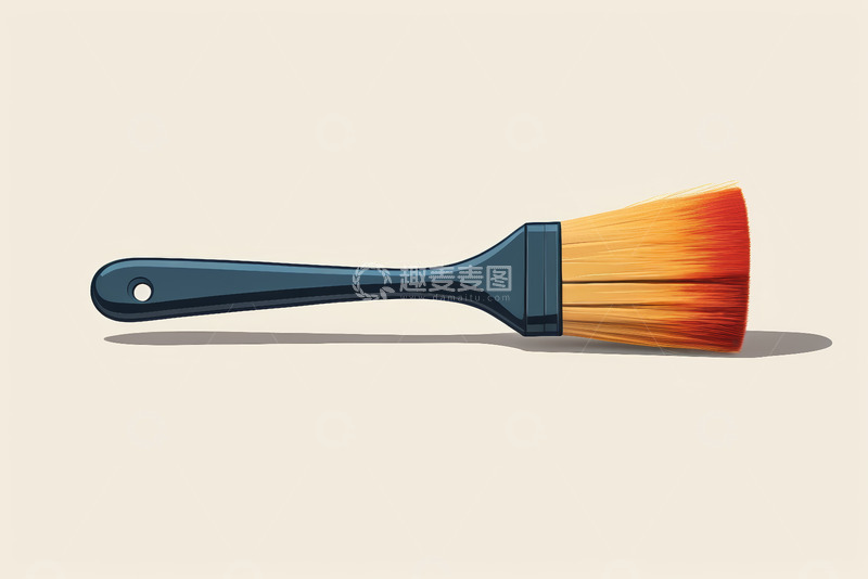 高清大图下载【趣麦麦图】扁平风格油漆刷素材