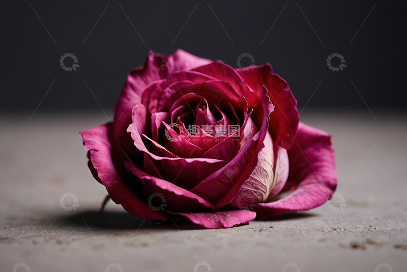 高清大图下载【趣麦麦图】紫红色玫瑰静物特写