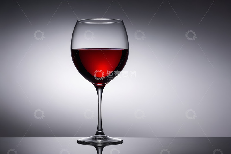 高清大图下载【趣麦麦图】高脚杯中的红葡萄酒