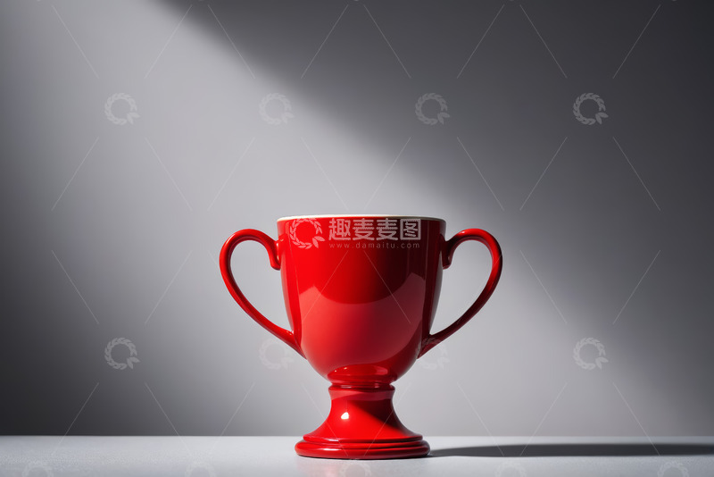 高清大图下载【趣麦麦图】红色双耳杯特写