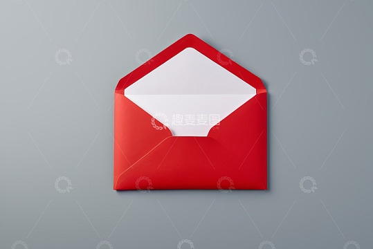 红色信封静物展示