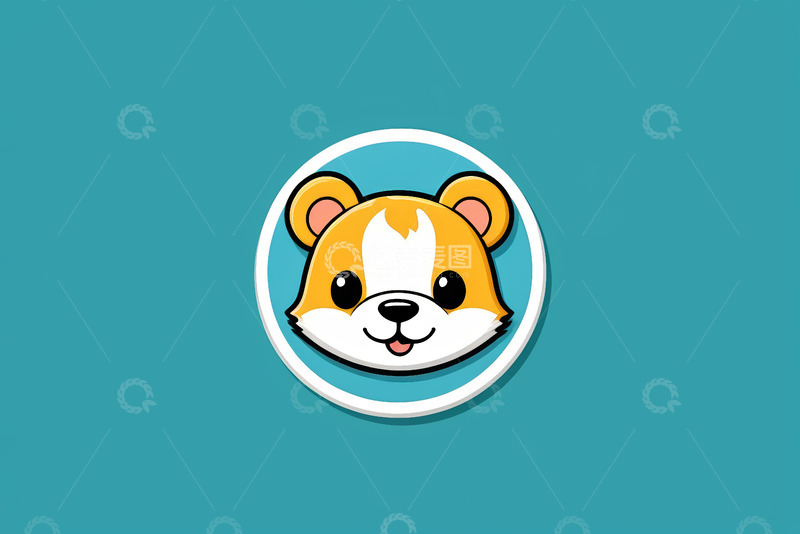 高清大图下载【趣麦麦图】卡通小狗头像设计素材