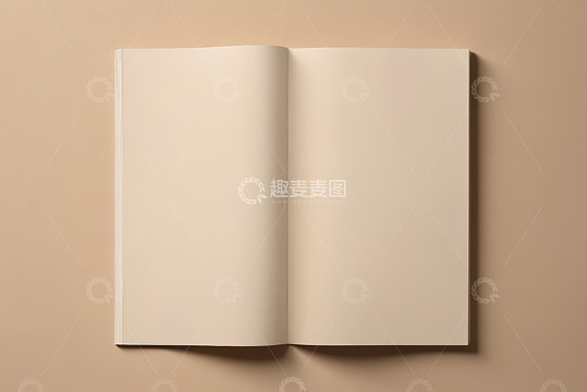 空白翻开笔记本素材
