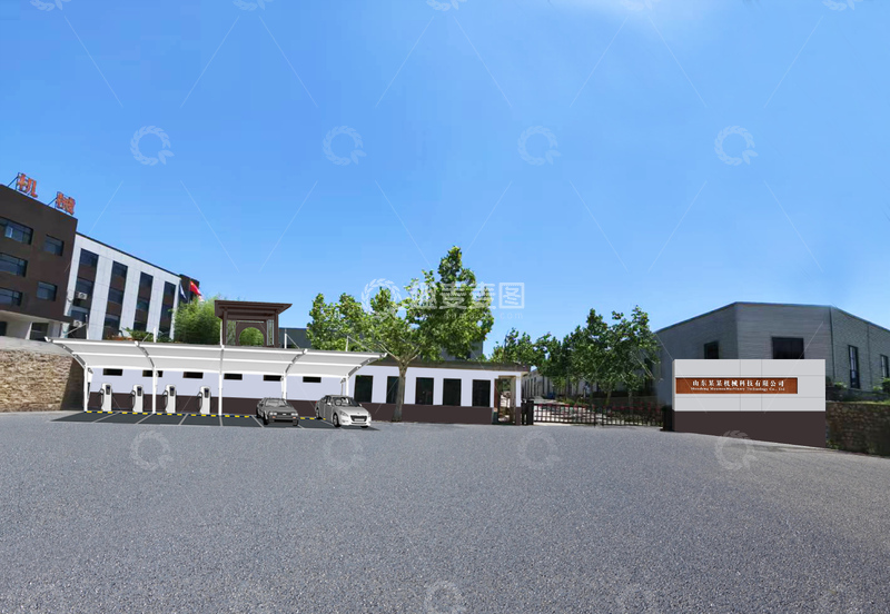 源文件下载【趣麦麦图】现代建筑企业全景图