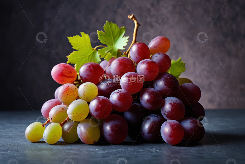 高清大图下载【趣麦麦图】新鲜葡萄静物特写
