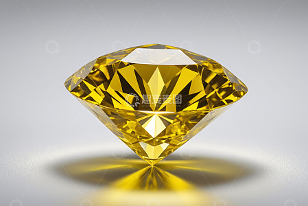 黄色钻石特写