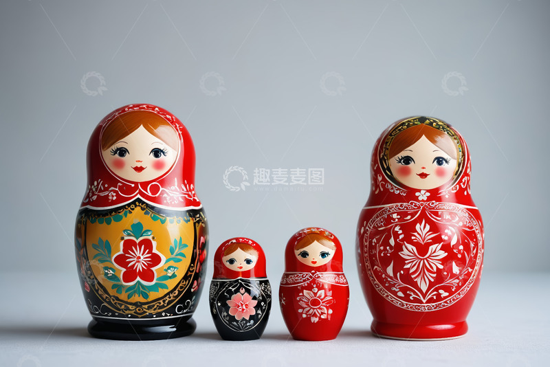 高清大图下载【趣麦麦图】俄罗斯套娃装饰玩具