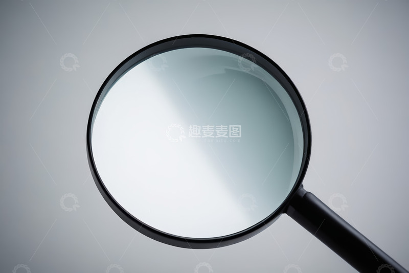 高清大图下载【趣麦麦图】黑色放大镜特写