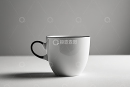 白色马克杯静物特写