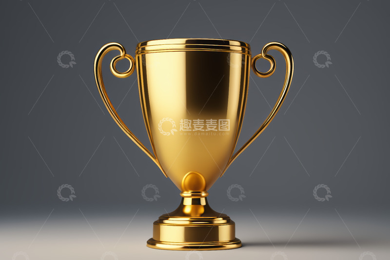 高清大图下载【趣麦麦图】金色奖杯特写