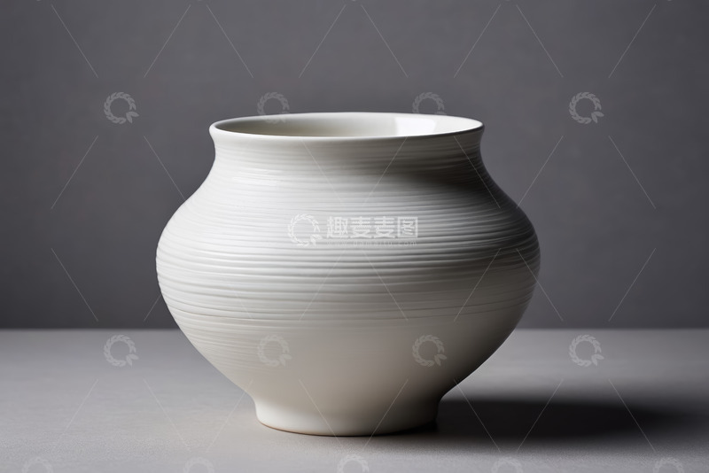 高清大图下载【趣麦麦图】白色陶瓷花瓶特写