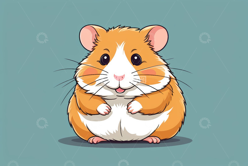 高清大图下载【趣麦麦图】可爱仓鼠卡通形象