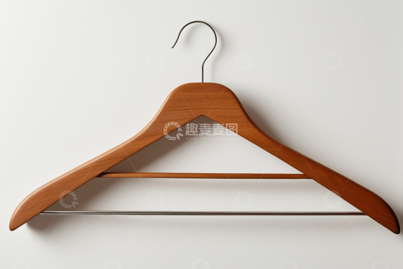 高清大图下载【趣麦麦图】木质衣架特写