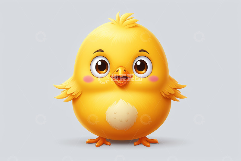 高清大图下载【趣麦麦图】可爱卡通小黄鸡形象