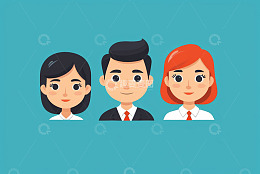 商务人士卡通头像