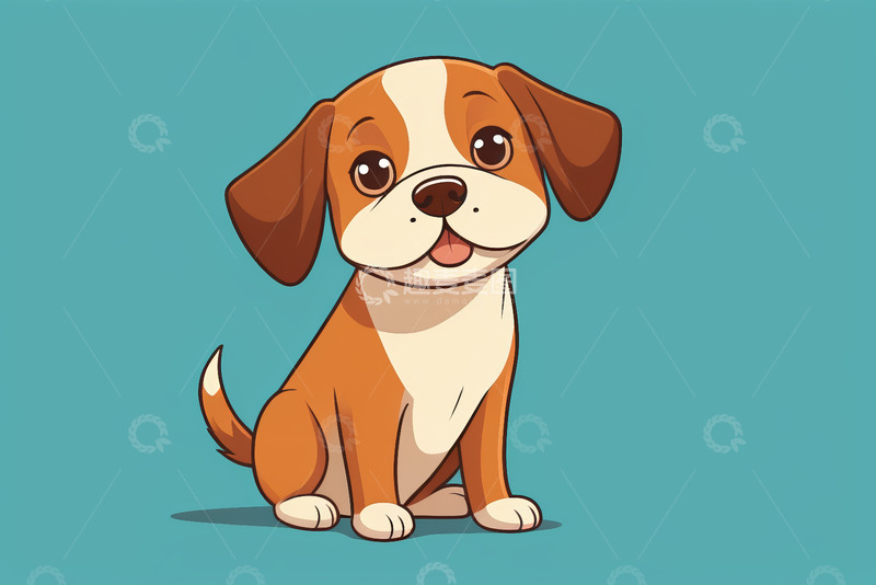 高清大图下载【趣麦麦图】可爱卡通小狗形象