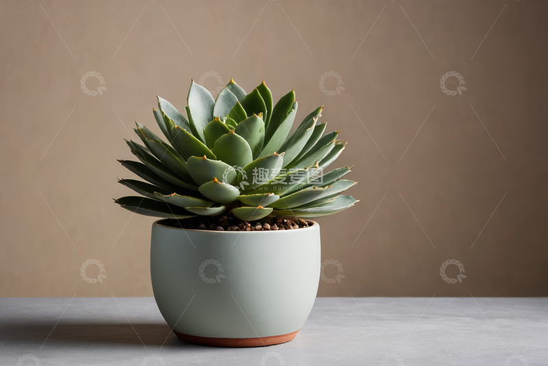 高清大图下载【趣麦麦图】盆栽多肉植物特写