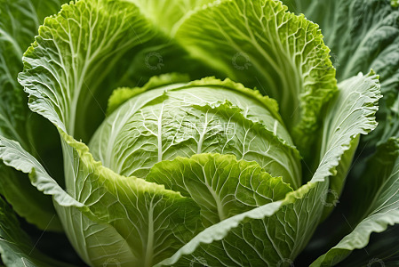 绿色卷心菜特写
