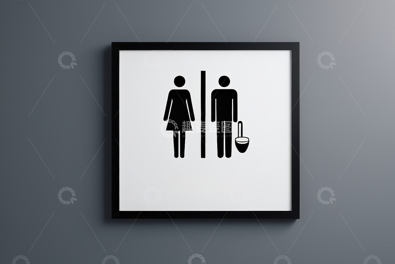 高清大图下载【趣麦麦图】卫生间男女标识牌
