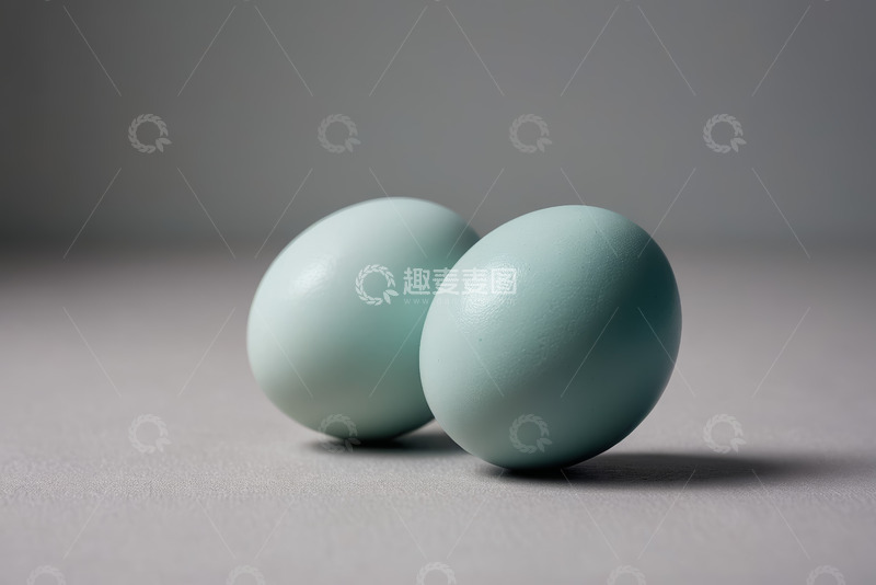高清大图下载【趣麦麦图】浅绿色鸡蛋静物特写
