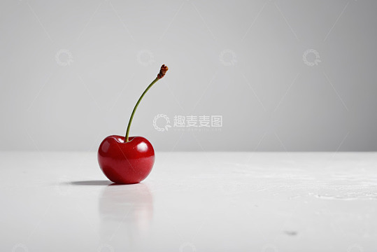 单颗樱桃特写